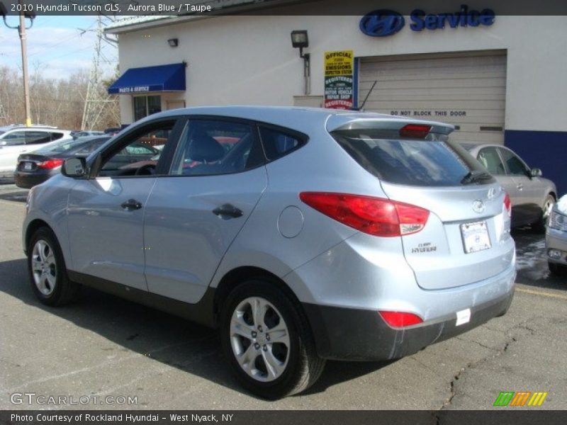 Aurora Blue / Taupe 2010 Hyundai Tucson GLS