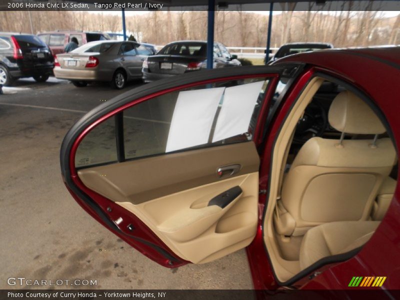 Tango Red Pearl / Ivory 2006 Honda Civic LX Sedan