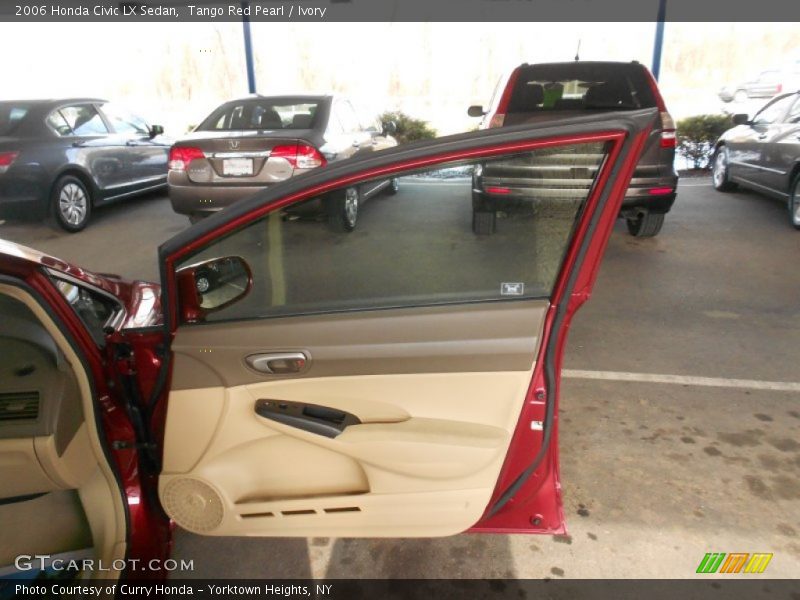 Tango Red Pearl / Ivory 2006 Honda Civic LX Sedan