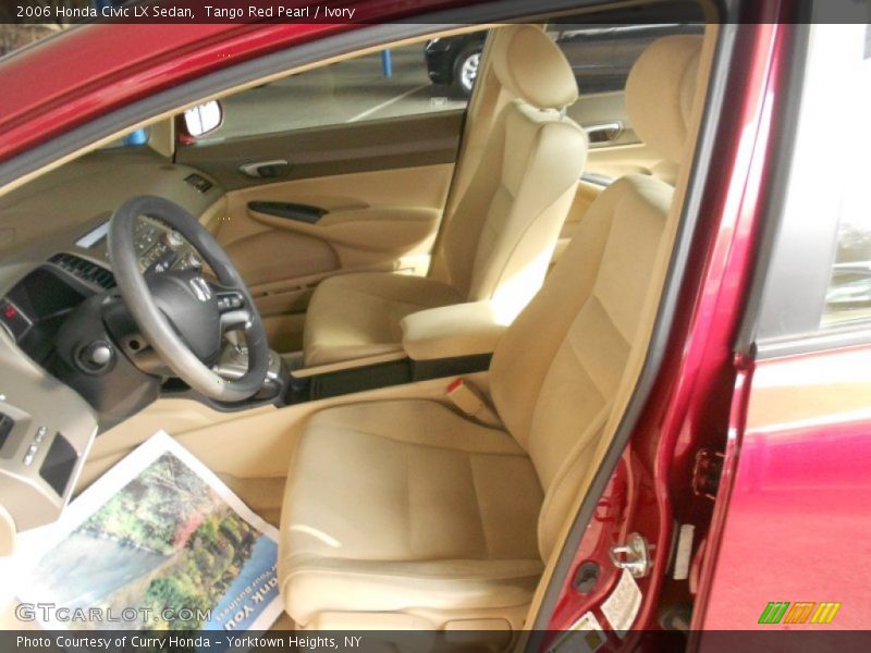 Tango Red Pearl / Ivory 2006 Honda Civic LX Sedan