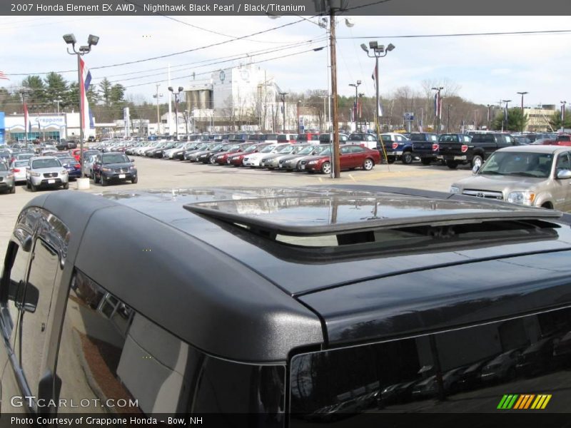 Nighthawk Black Pearl / Black/Titanium 2007 Honda Element EX AWD