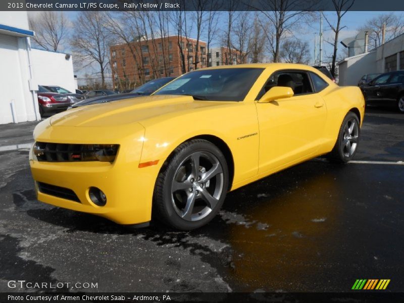 Rally Yellow / Black 2013 Chevrolet Camaro LT/RS Coupe