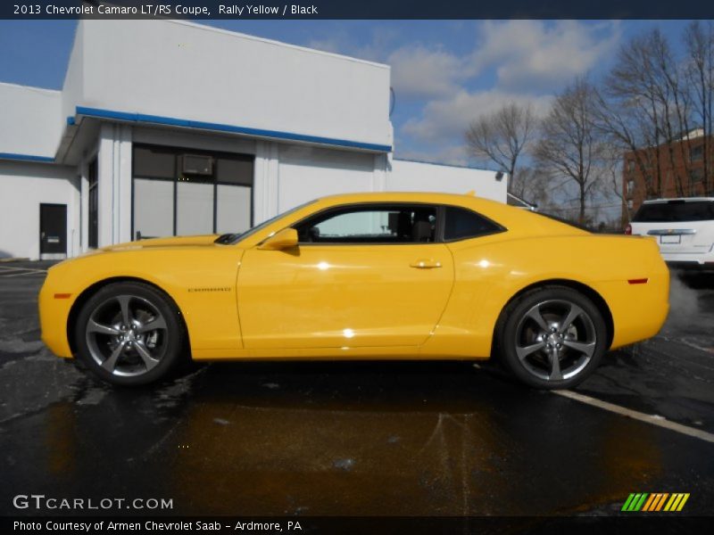 Rally Yellow / Black 2013 Chevrolet Camaro LT/RS Coupe