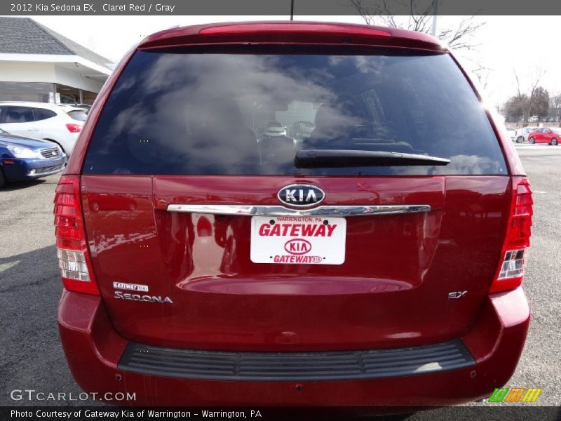 Claret Red / Gray 2012 Kia Sedona EX
