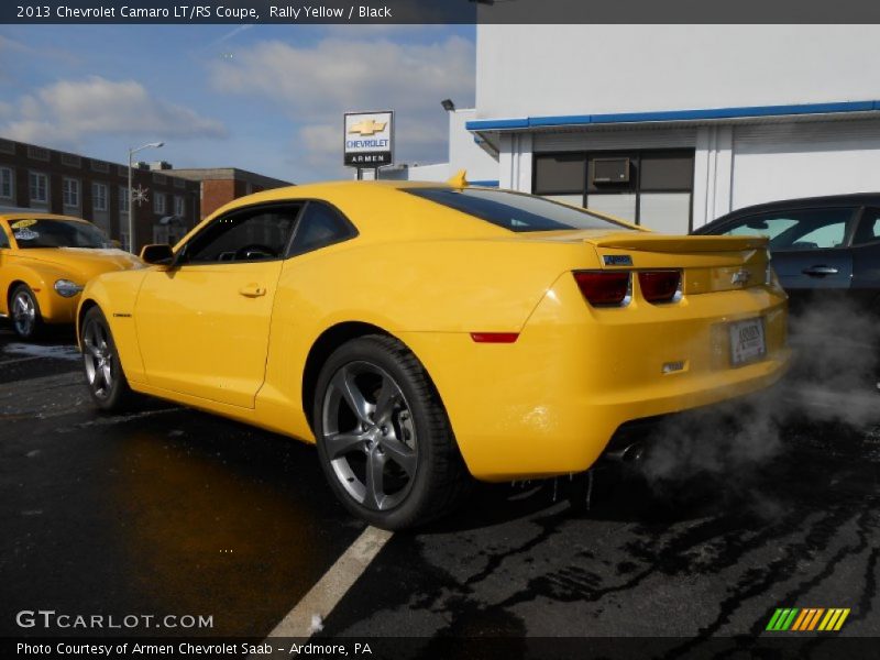 Rally Yellow / Black 2013 Chevrolet Camaro LT/RS Coupe