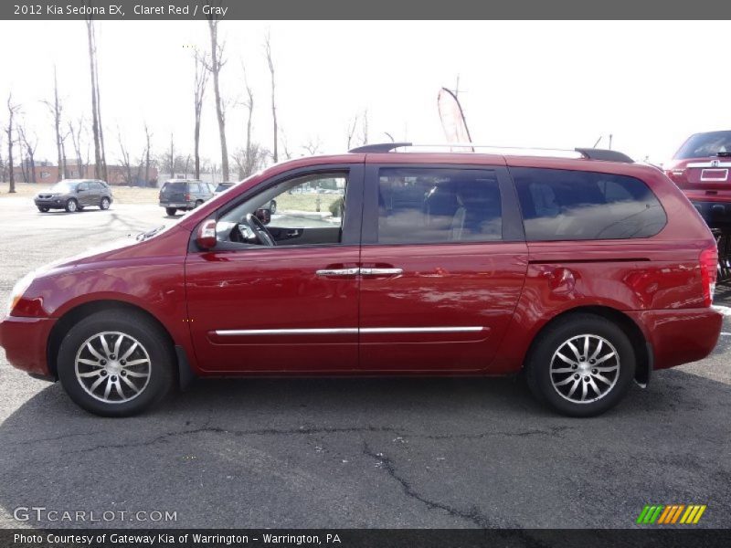 Claret Red / Gray 2012 Kia Sedona EX