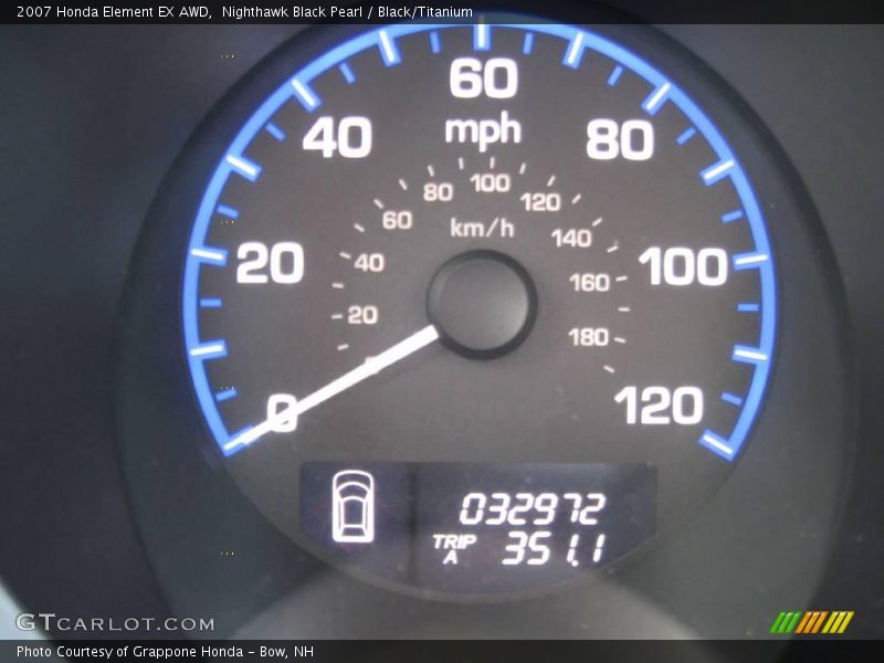 Nighthawk Black Pearl / Black/Titanium 2007 Honda Element EX AWD