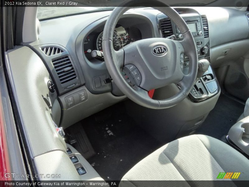 Claret Red / Gray 2012 Kia Sedona EX