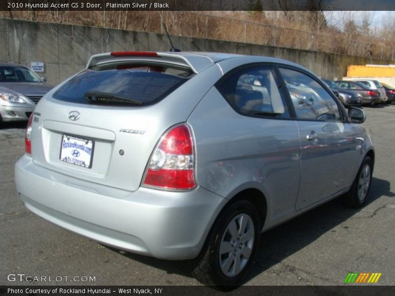 Platinum Silver / Black 2010 Hyundai Accent GS 3 Door