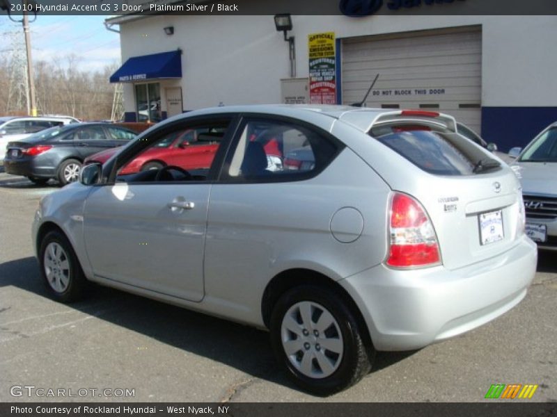 Platinum Silver / Black 2010 Hyundai Accent GS 3 Door