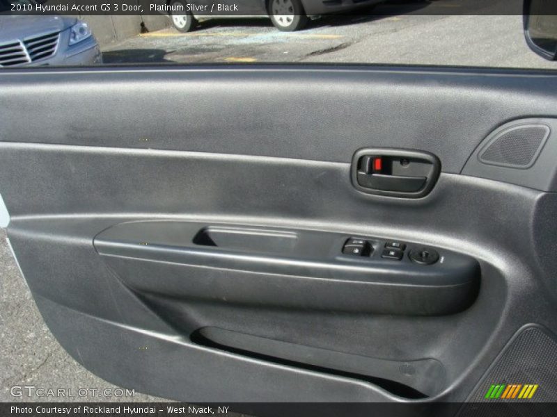 Platinum Silver / Black 2010 Hyundai Accent GS 3 Door