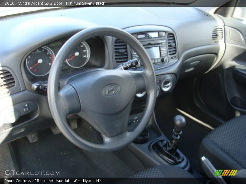Platinum Silver / Black 2010 Hyundai Accent GS 3 Door