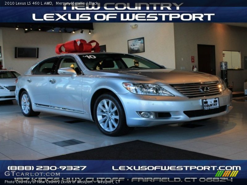 Mercury Metallic / Black 2010 Lexus LS 460 L AWD