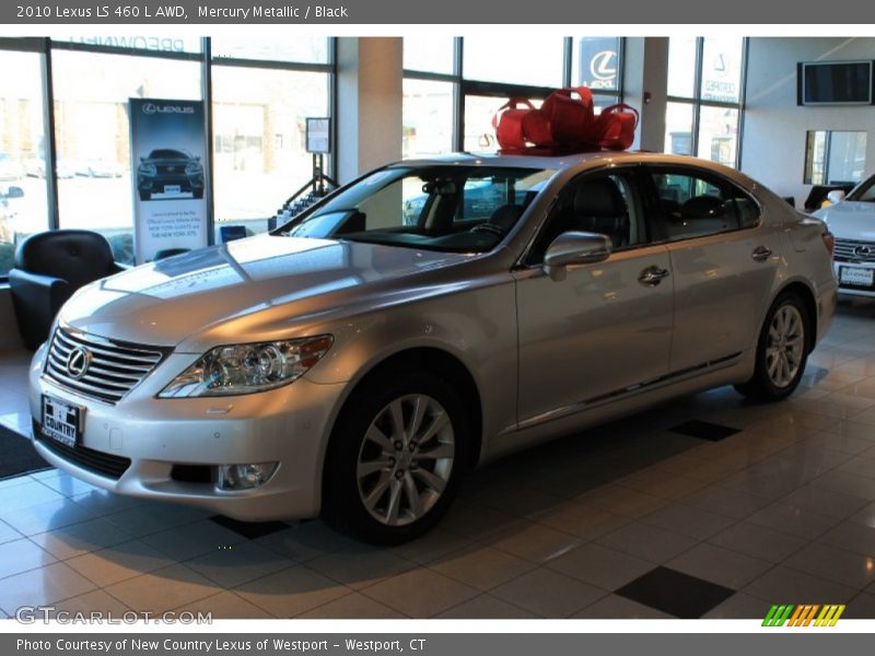 Mercury Metallic / Black 2010 Lexus LS 460 L AWD