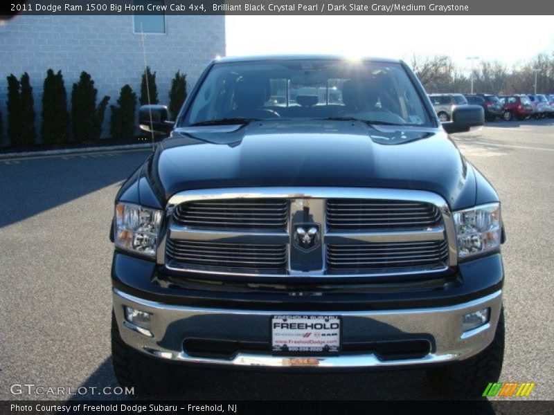 Brilliant Black Crystal Pearl / Dark Slate Gray/Medium Graystone 2011 Dodge Ram 1500 Big Horn Crew Cab 4x4