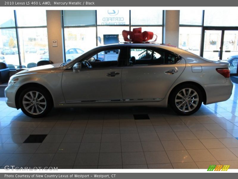Mercury Metallic / Black 2010 Lexus LS 460 L AWD