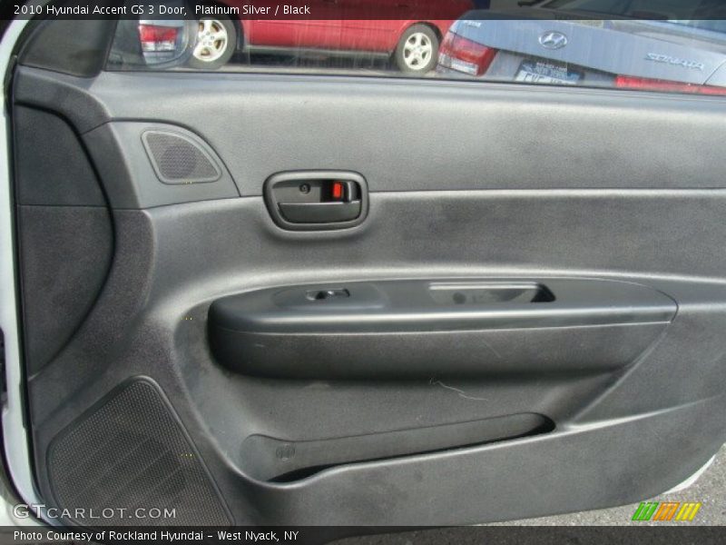 Platinum Silver / Black 2010 Hyundai Accent GS 3 Door