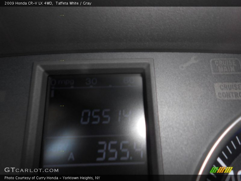 Taffeta White / Gray 2009 Honda CR-V LX 4WD