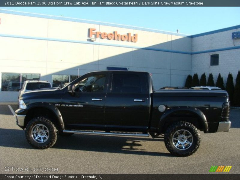 Brilliant Black Crystal Pearl / Dark Slate Gray/Medium Graystone 2011 Dodge Ram 1500 Big Horn Crew Cab 4x4
