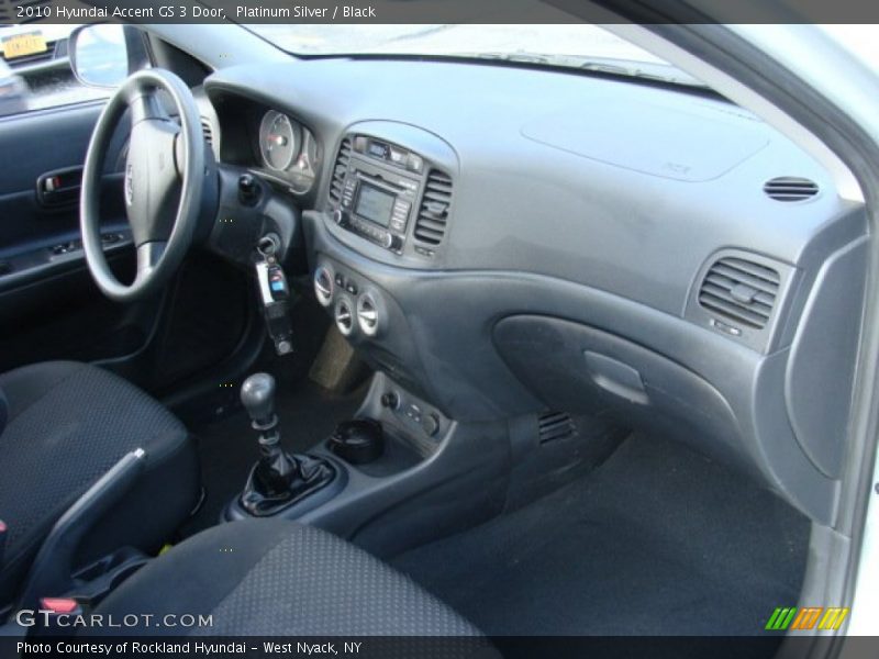 Platinum Silver / Black 2010 Hyundai Accent GS 3 Door