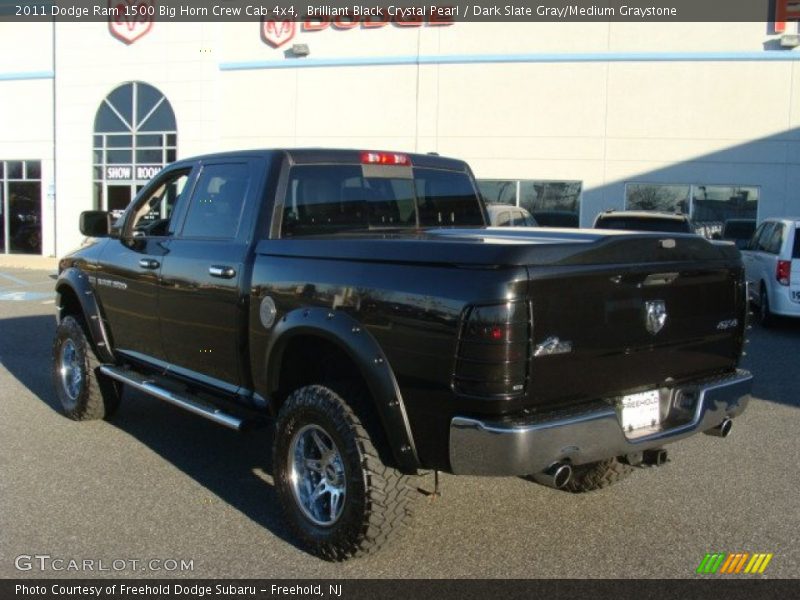 Brilliant Black Crystal Pearl / Dark Slate Gray/Medium Graystone 2011 Dodge Ram 1500 Big Horn Crew Cab 4x4