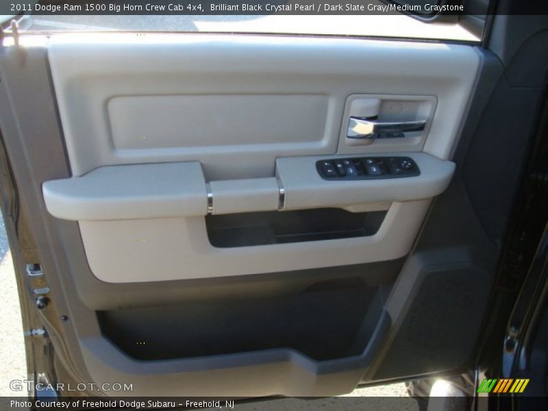 Brilliant Black Crystal Pearl / Dark Slate Gray/Medium Graystone 2011 Dodge Ram 1500 Big Horn Crew Cab 4x4