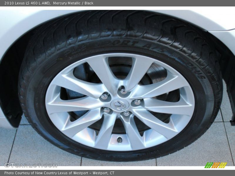 Mercury Metallic / Black 2010 Lexus LS 460 L AWD
