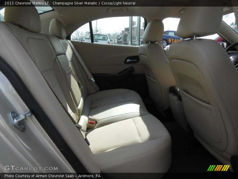 Champagne Silver Metallic / Cocoa/Light Neutral 2013 Chevrolet Malibu LT