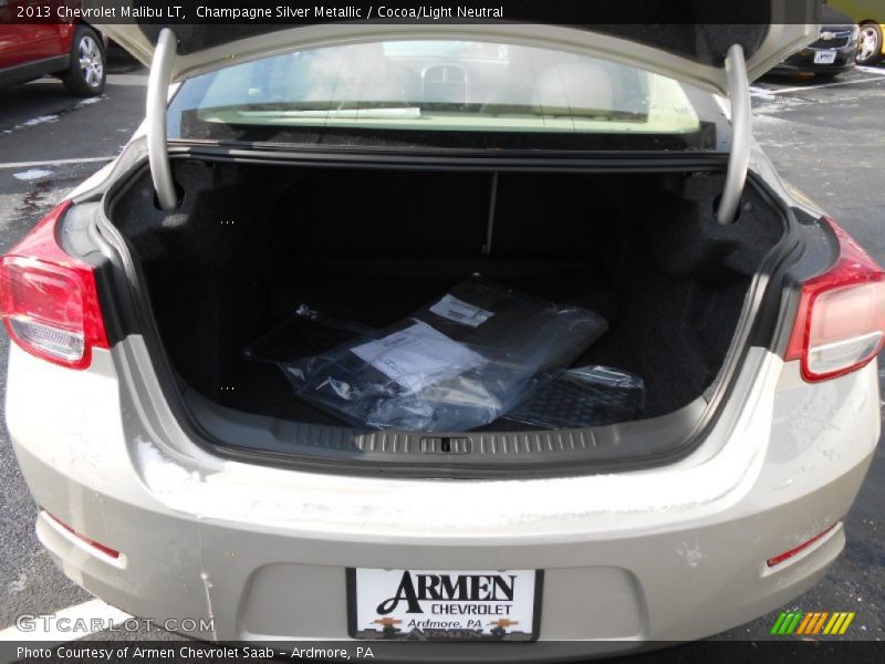 Champagne Silver Metallic / Cocoa/Light Neutral 2013 Chevrolet Malibu LT