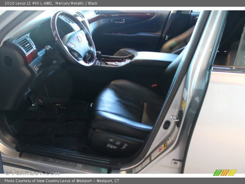 Mercury Metallic / Black 2010 Lexus LS 460 L AWD