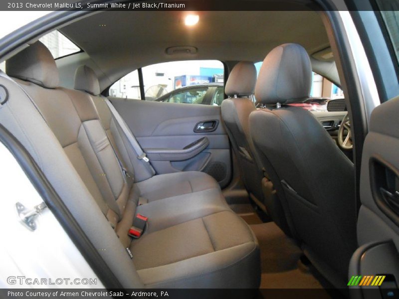 Summit White / Jet Black/Titanium 2013 Chevrolet Malibu LS