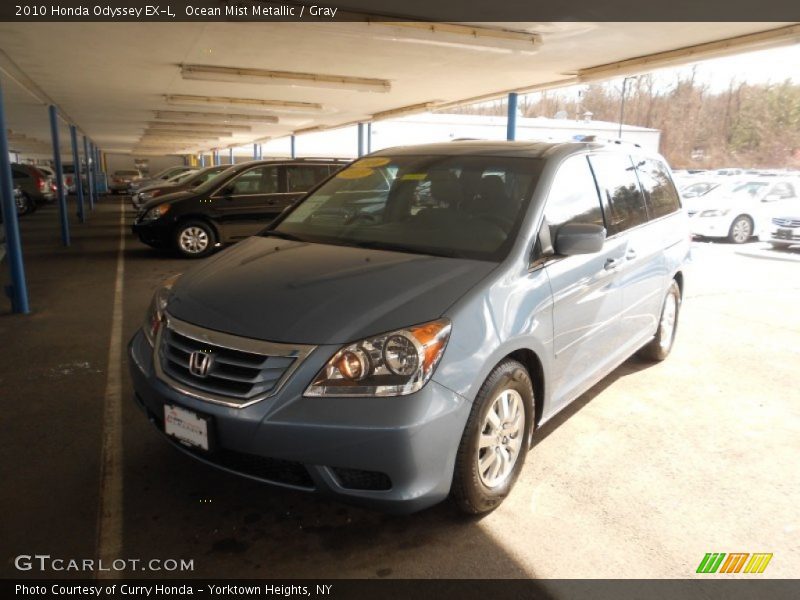 Ocean Mist Metallic / Gray 2010 Honda Odyssey EX-L