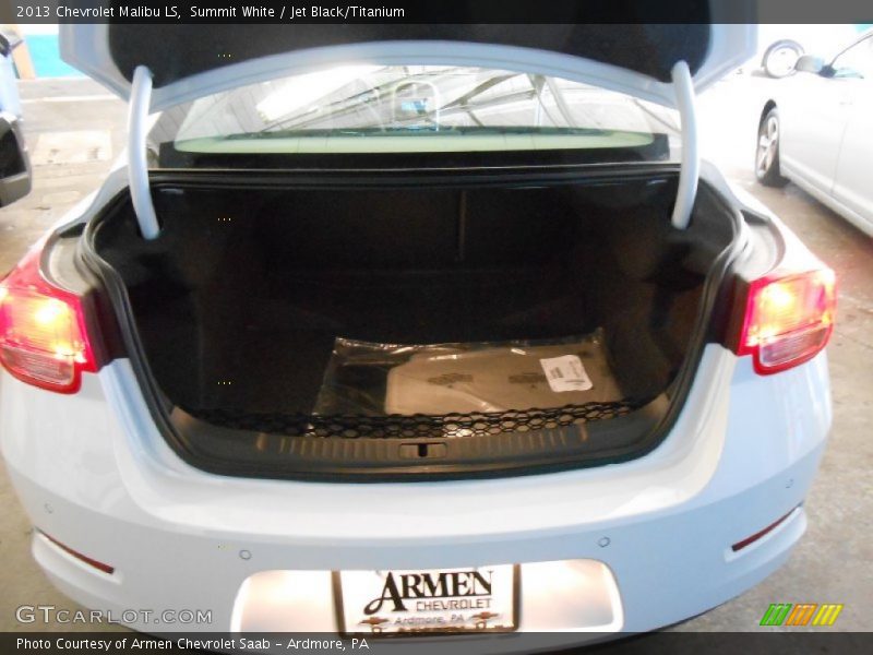 Summit White / Jet Black/Titanium 2013 Chevrolet Malibu LS
