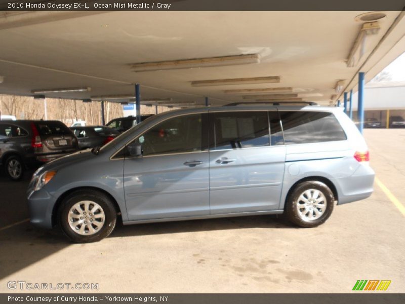 Ocean Mist Metallic / Gray 2010 Honda Odyssey EX-L