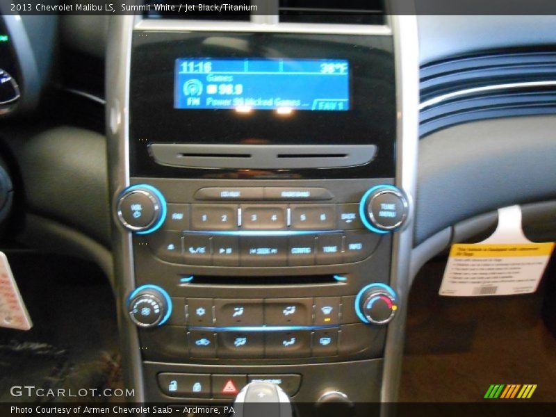 Summit White / Jet Black/Titanium 2013 Chevrolet Malibu LS