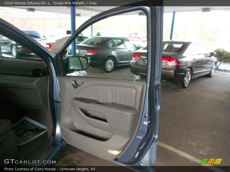 Ocean Mist Metallic / Gray 2010 Honda Odyssey EX-L