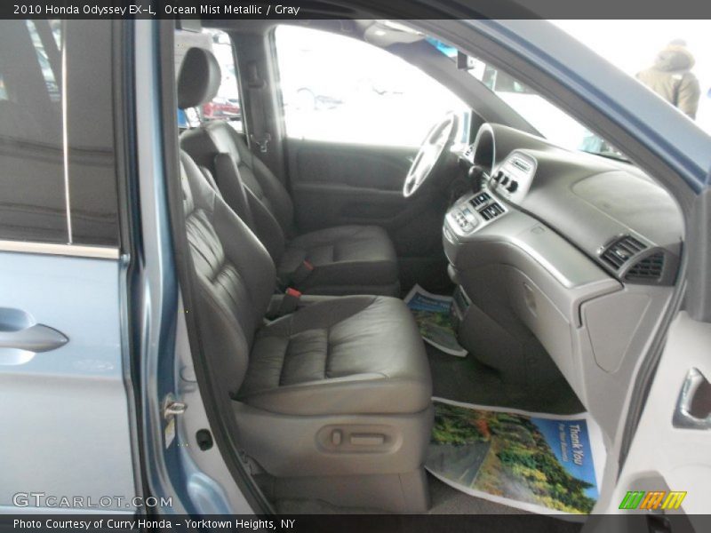 Ocean Mist Metallic / Gray 2010 Honda Odyssey EX-L
