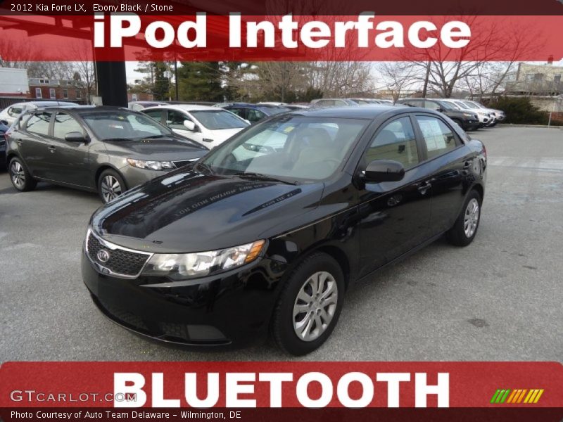 Ebony Black / Stone 2012 Kia Forte LX