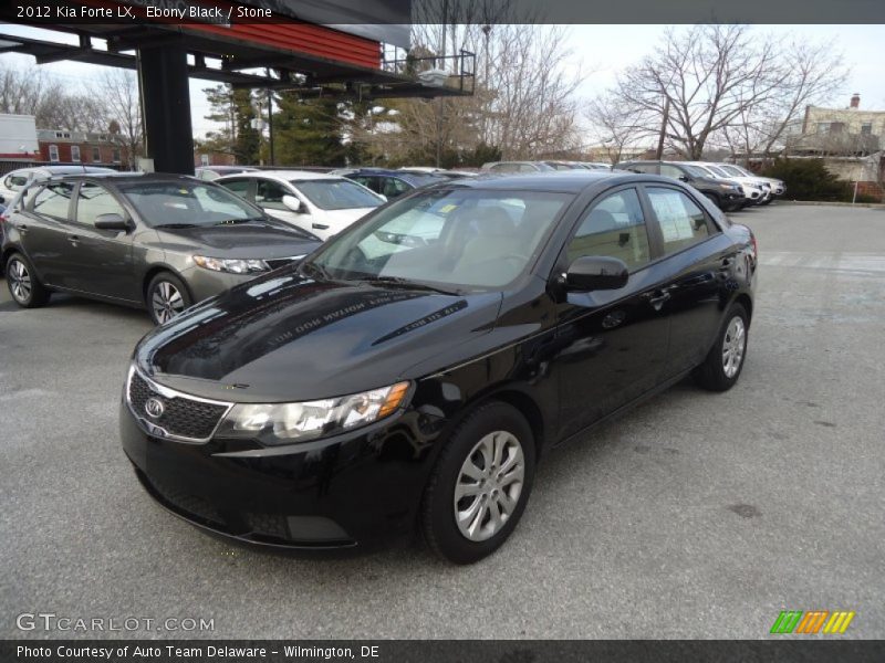 Ebony Black / Stone 2012 Kia Forte LX