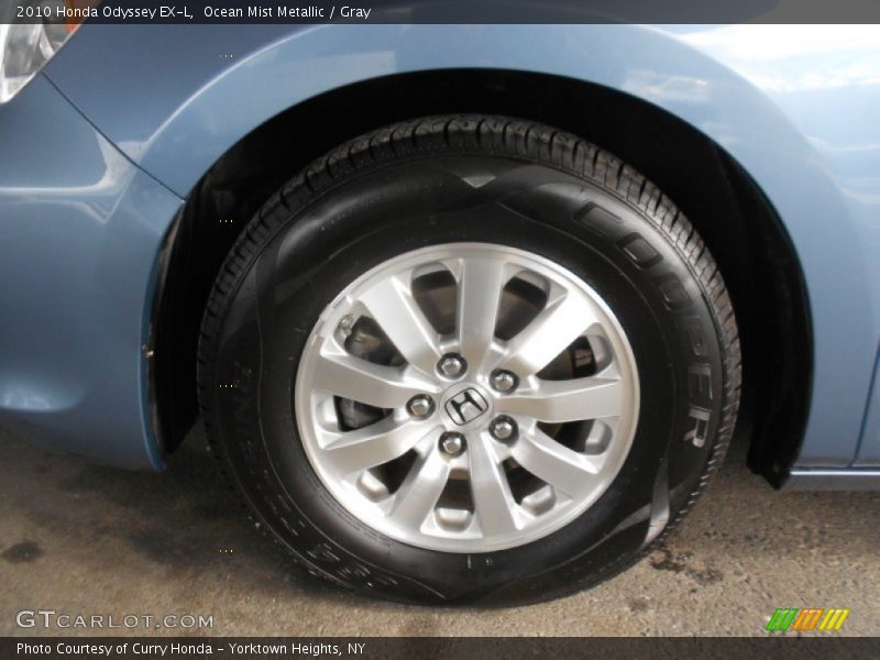 Ocean Mist Metallic / Gray 2010 Honda Odyssey EX-L
