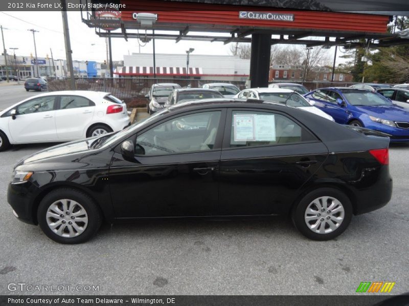 Ebony Black / Stone 2012 Kia Forte LX