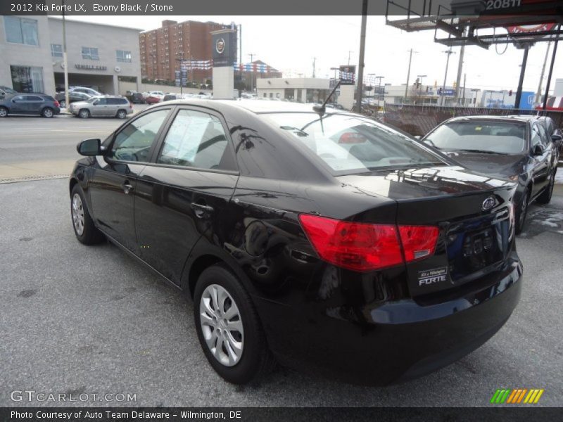 Ebony Black / Stone 2012 Kia Forte LX