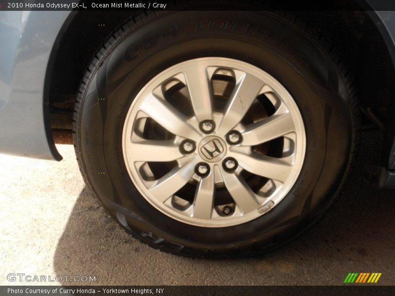 Ocean Mist Metallic / Gray 2010 Honda Odyssey EX-L