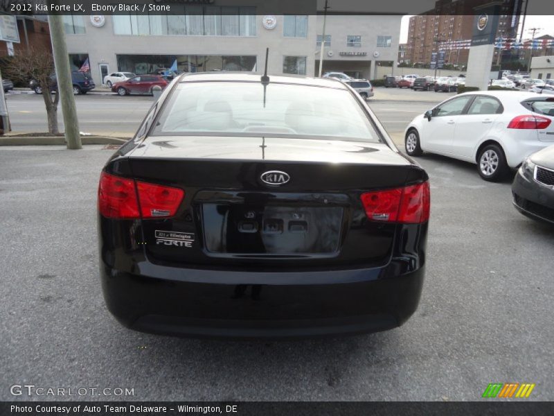 Ebony Black / Stone 2012 Kia Forte LX