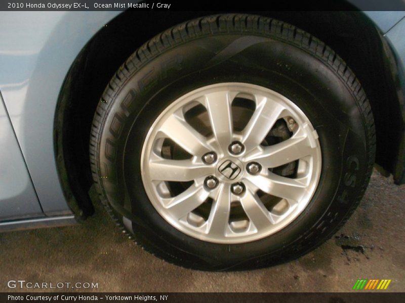 Ocean Mist Metallic / Gray 2010 Honda Odyssey EX-L