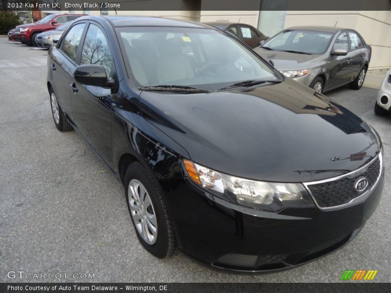 Ebony Black / Stone 2012 Kia Forte LX