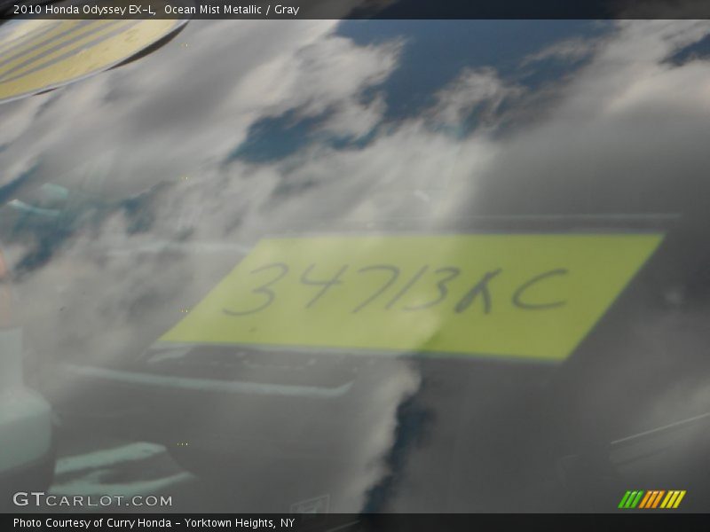 Ocean Mist Metallic / Gray 2010 Honda Odyssey EX-L