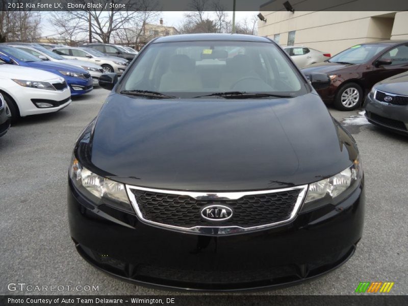 Ebony Black / Stone 2012 Kia Forte LX