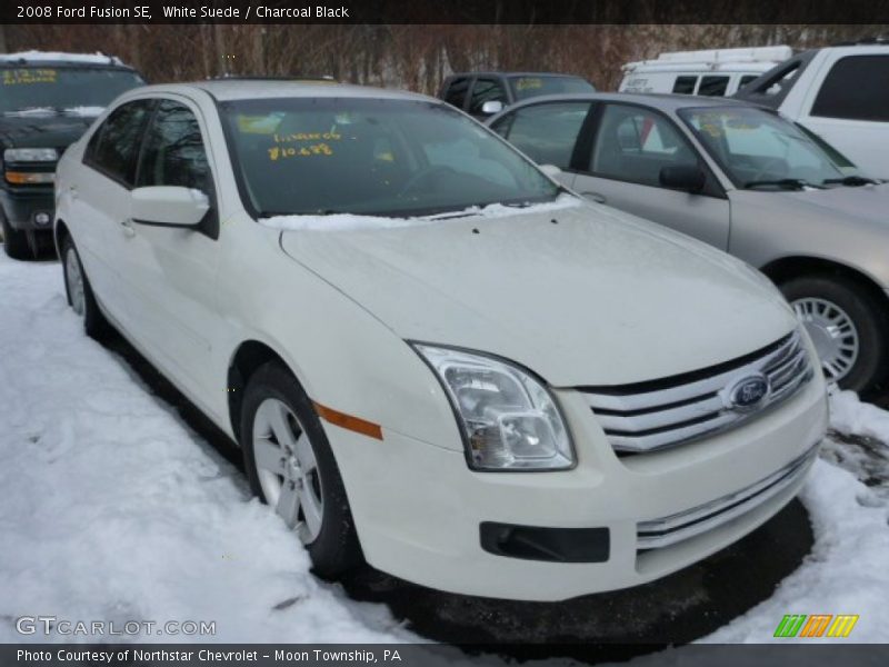 White Suede / Charcoal Black 2008 Ford Fusion SE