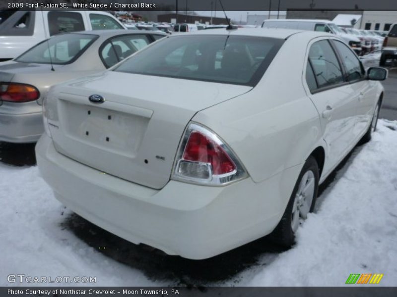 White Suede / Charcoal Black 2008 Ford Fusion SE